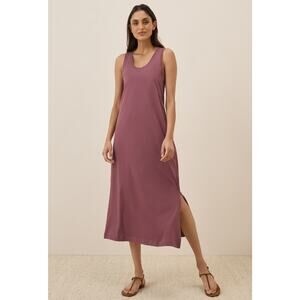 Pact Women's Mauve Softspun Tank Midi Dress S